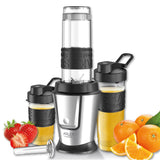 Adler AD 4081 Standmixer mit 2 Sportflaschen für Smoothie und Eiscrush