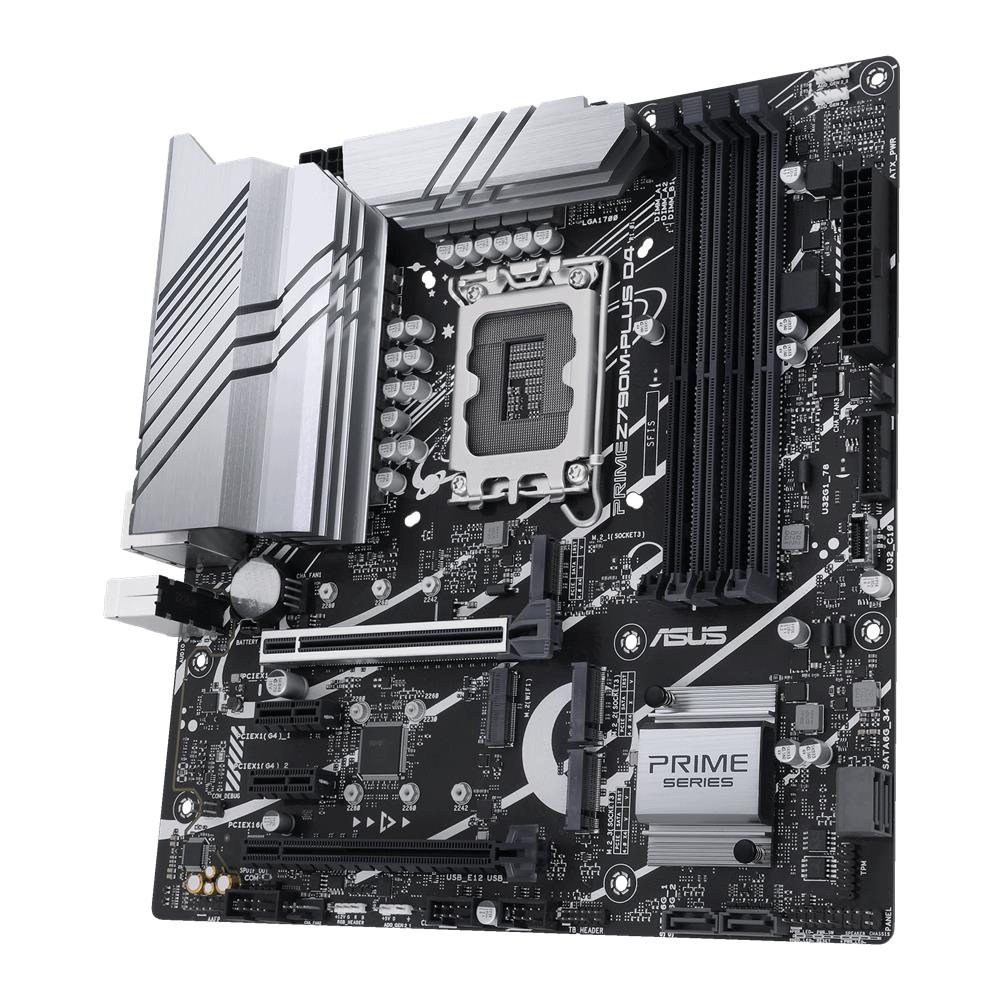 ASUS PRIME Z790M-PLUS D4 Gaming Mainboard Intel LGA 1700 mATX PCIe 5.0 DDR4 M.2 Aura Sync