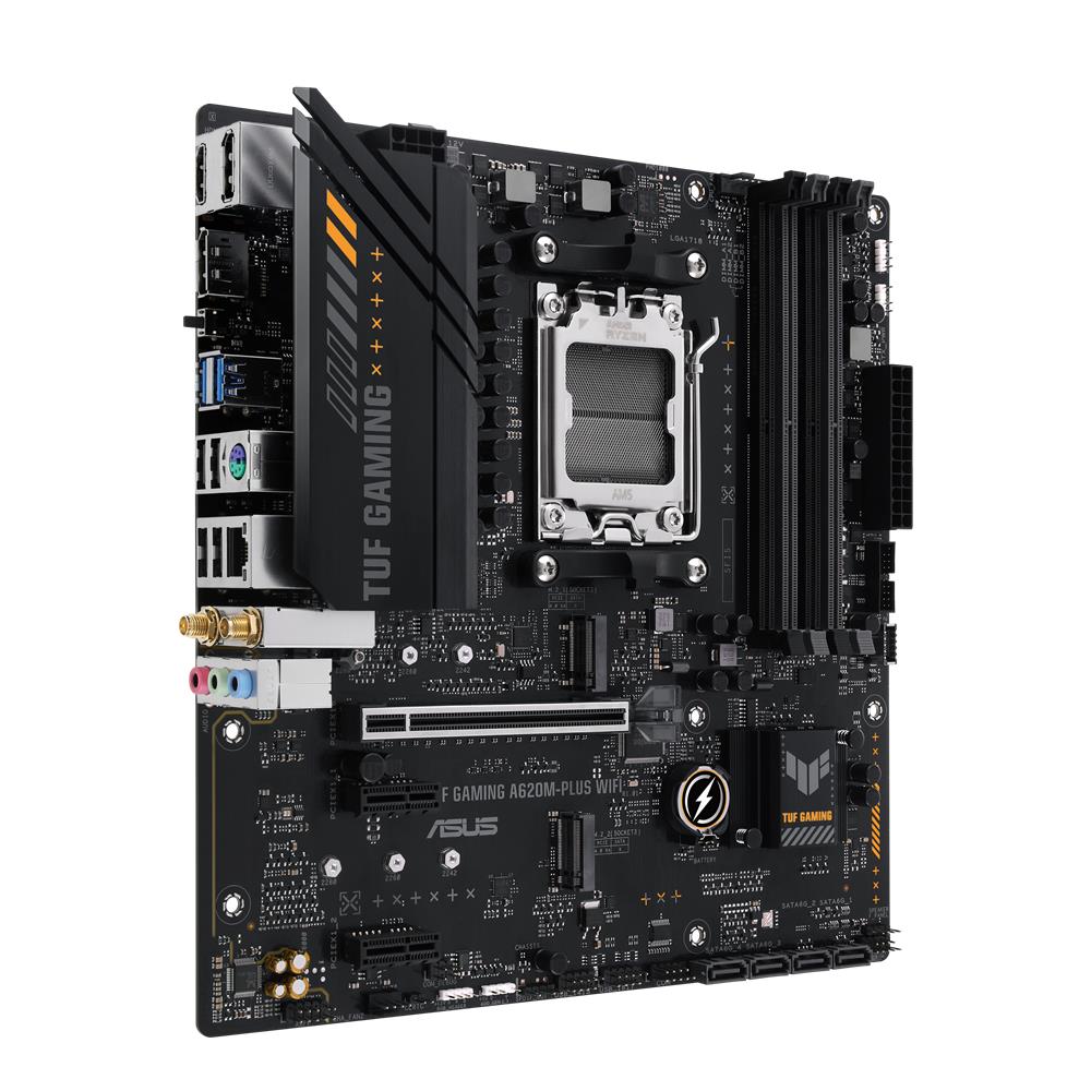 ASUS TUF Gaming A620M-PLUS WIFI Mainboard AM5 mATX DDR5 PCIe 4.0 WiFi 6