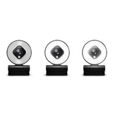 LogiLink Full-HD-USB-Webcam mit Autofokus, Ringlicht & Stativ, 76° Weitwinkel