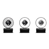 LogiLink Full-HD-USB-Webcam mit Autofokus, Ringlicht & Stativ, 76° Weitwinkel