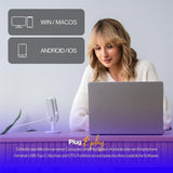 ENDORFY Solum Voice S Onyx White USB Mikrofon mit RGB und Kopfhöreranschluss