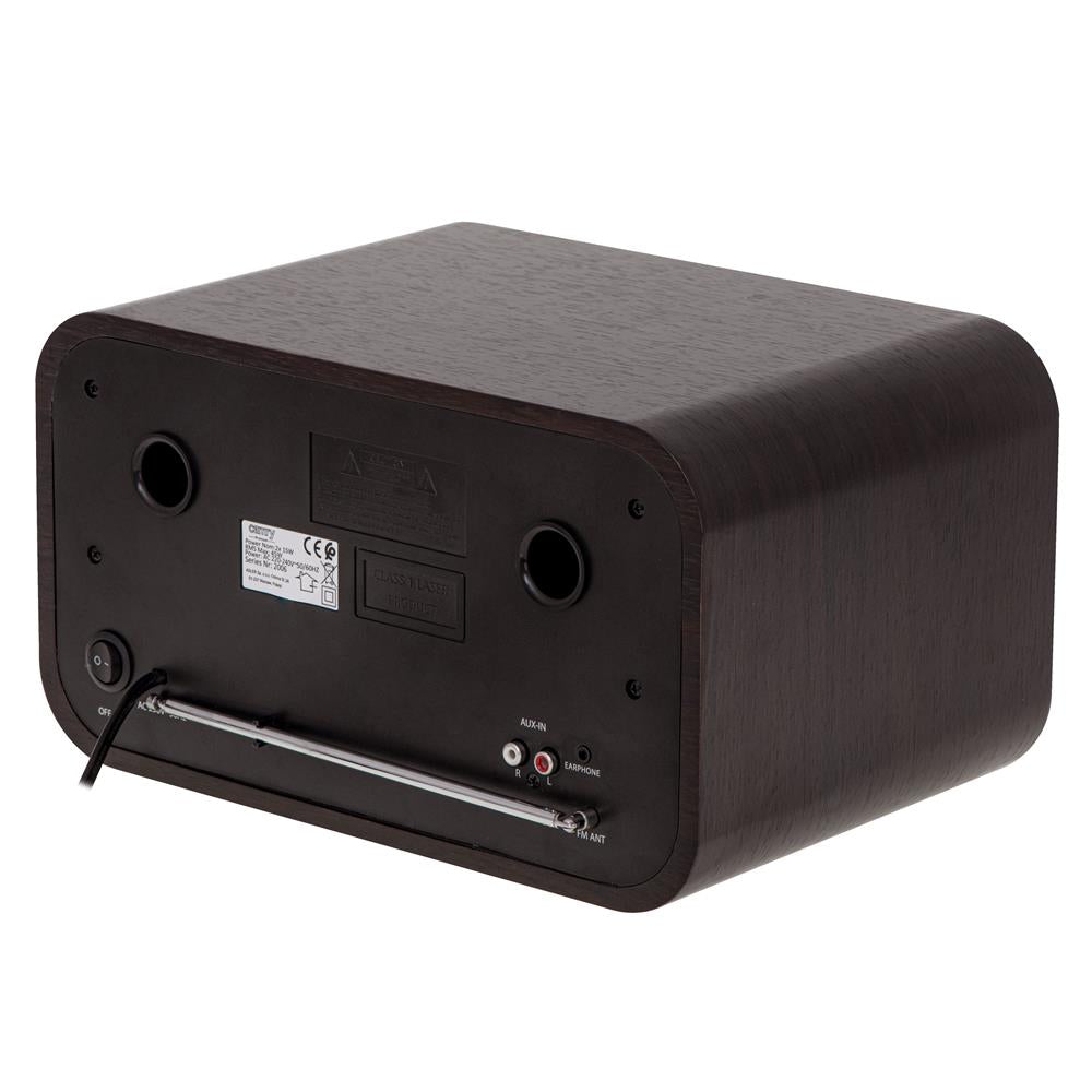 Camry CR 1182 Radio Retro Küchenradio mit Holzgehäuse Bluetooth 5.0 FM DAB braun