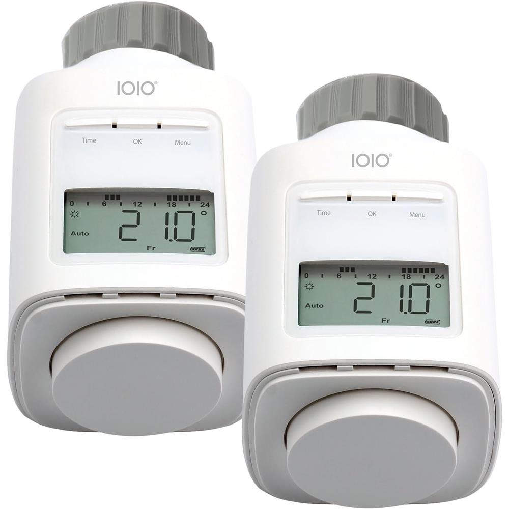 IOIO HT 2000-23 elektronisches Heizkörperthermostat 2er Pack programmierbar Heizthermostat digital