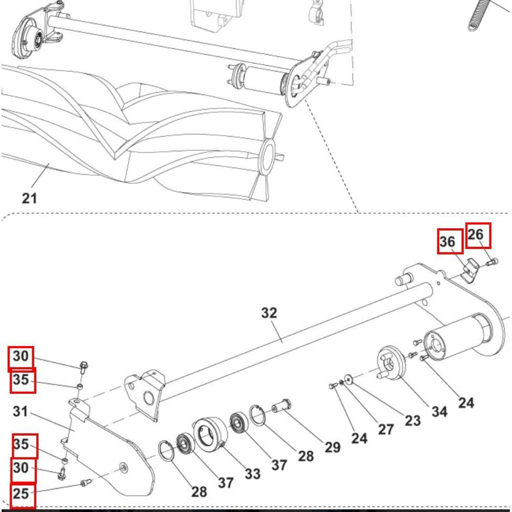 Nilfisk Original 33023484 Support-Motor-Kit Ersatzteil