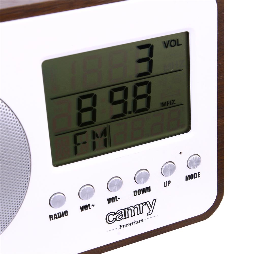 Camry CR 1153 FM-Digitalradio Weiß/Braun