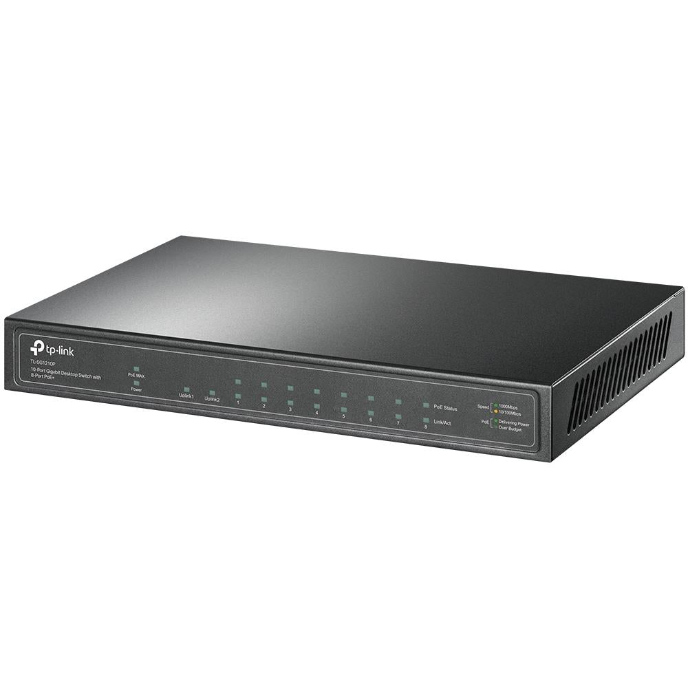 TP-Lionk TL-SG1210P 10-Port-Gigabit-Desktop-Switch mit 8 PoE+ Ports