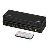 LogiLink HDMI-Switch 4x1-Port 4K/60 Hz HDCP HDR ARC Audio-Extract RC