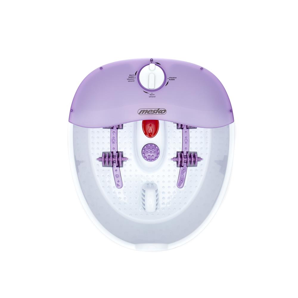 Mesko MS 2152 elektrische Fussmassage Infrarot Luftblasen Massage Weiß/Violett