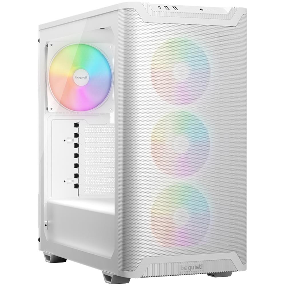 be quiet! Pure Base 501 LX White PC-Gehäuse 4 vorinstallierte Light Wings PWM-Lüfter ARGB-Beleuchtung