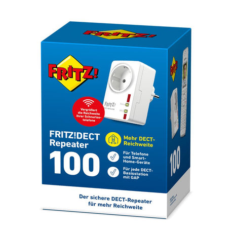 FRITZ!DECT Repeater 100 – Reichweitenverstärker für DECT-Smart-Home-Geräte