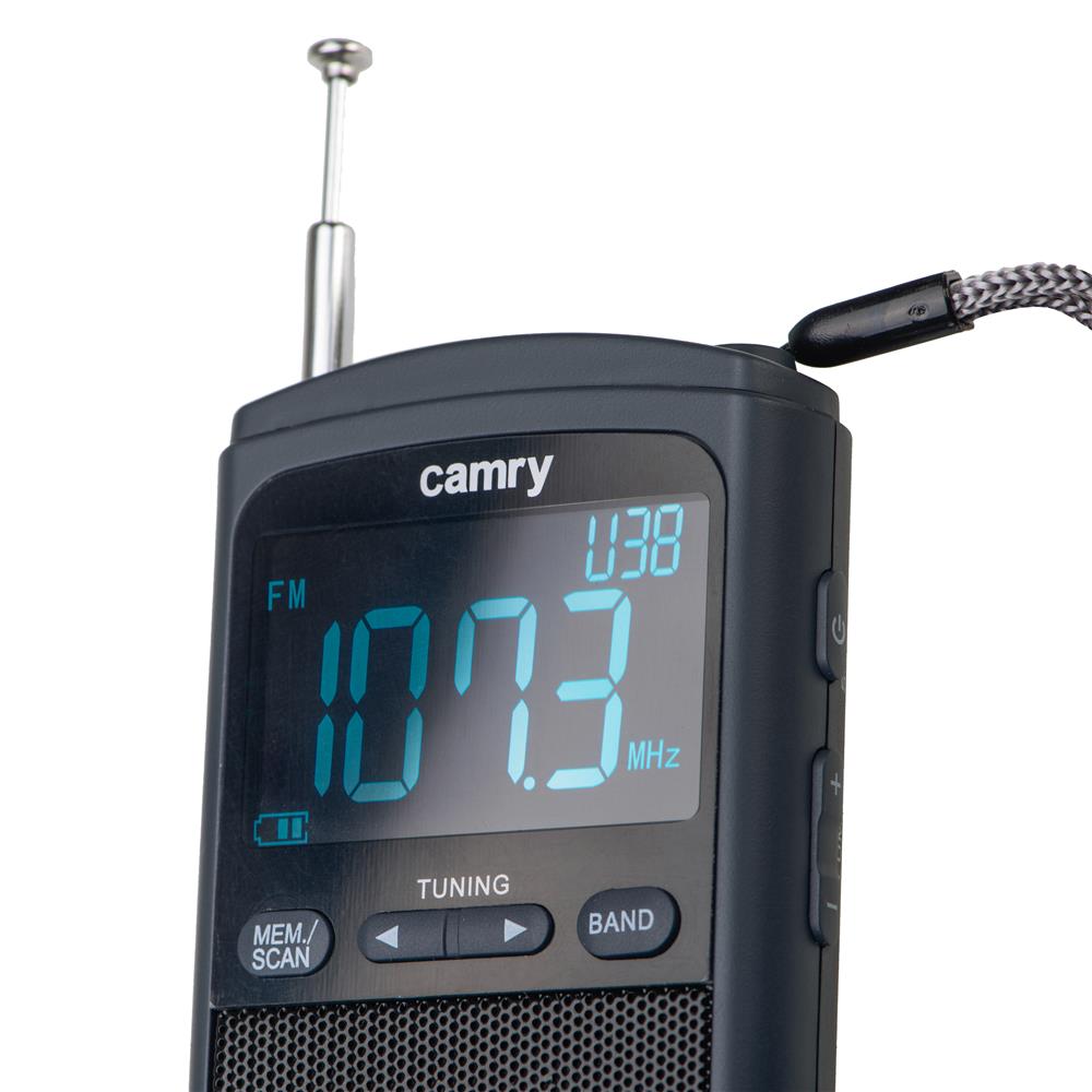 Camry CR 1905 Tragbares Mini Radio mit Akku und USB Schwarz