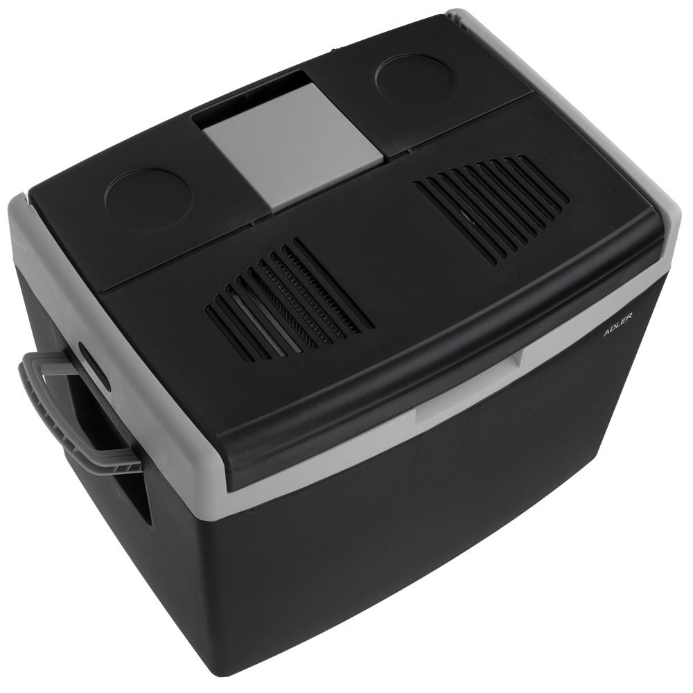 Adler AD 8092 Tragbare Kühlbox 40L elektrisch Auto Camping Picknick schwarz grau