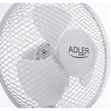 Adler AD 7302 Tischventilator Weiß 23 cm Durchmesser Zwei Geschwindigkeitsstufen