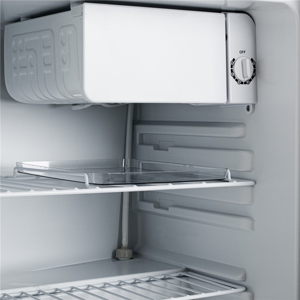 Adler AD 8097 Unterbau Kühlschrank 58 L, kompakter Mini Kühlschrank freistehend, Hotelkühlschrank Büro Küche, wechselbarer Türanschlag, leise 40 dB, Weiß