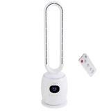 Adler AD 7344 blattloser Turmventilator, 86 cm, mit Fernbedienung, 60°-Schwenkbereich, 3 Geschwindigkeitsstufen, 3 Betriebsmodi, 1–12-Stunden-Timer, LED-Display