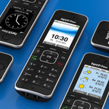 FRITZ!Fon C6 – Schwarzes DECT-Telefon mit Smart-Home-Steuerung & HD-Qualität