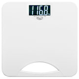 ADLER EUROPE AD 8193W Personenwaage bis 250 kg, digitale Badezimmerwaage mit LCD-Display, 100 g Teilung, ABS-Gehäuse, rutschfeste Füße