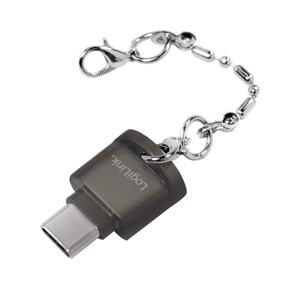 LogiLink Speicherkartenleser USB-C zu microSD mit Schlüsselanhänger