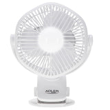 Adler AD 7335 Ventilator mit LED kabellos einstellbarer Drehwinkel Weiß
