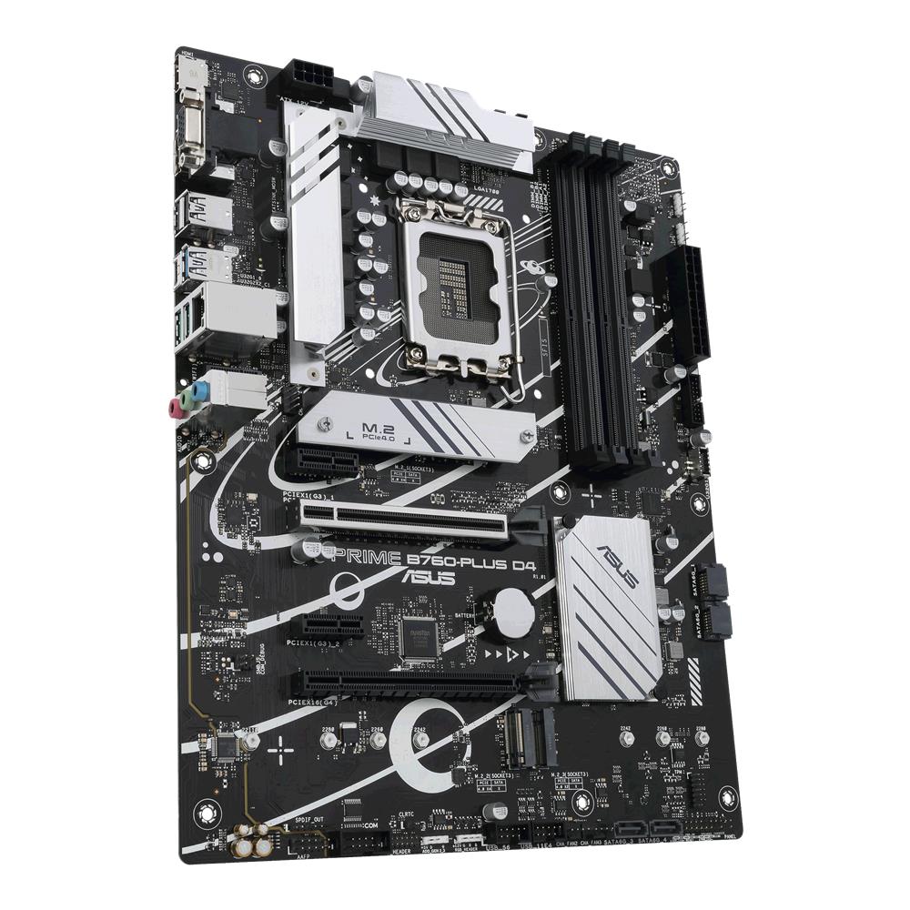 ASUS PRIME B760-PLUS D4 Gaming Mainboard Sockel Intel LGA 1700 ATX DDR4 PCIe 5.0 PCIe 4.0 M.2