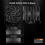 be quiet! Pure Rock Pro 3 CPU Luftkühler Black