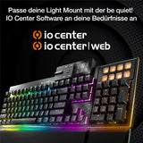 be quiet! Light Mount Silent Linear DE ISO Tastatur mechanische Switches schneller Tastenanschlag 3 Schichten Dämmung