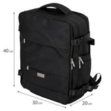 Camry CR 6880 Reiserucksack 24L, Handgepäck Rucksack 40x20x30 cm, Laptoprucksack bis 17 Zoll, Schuhfach, Nassfach, RFID, USB, YKK