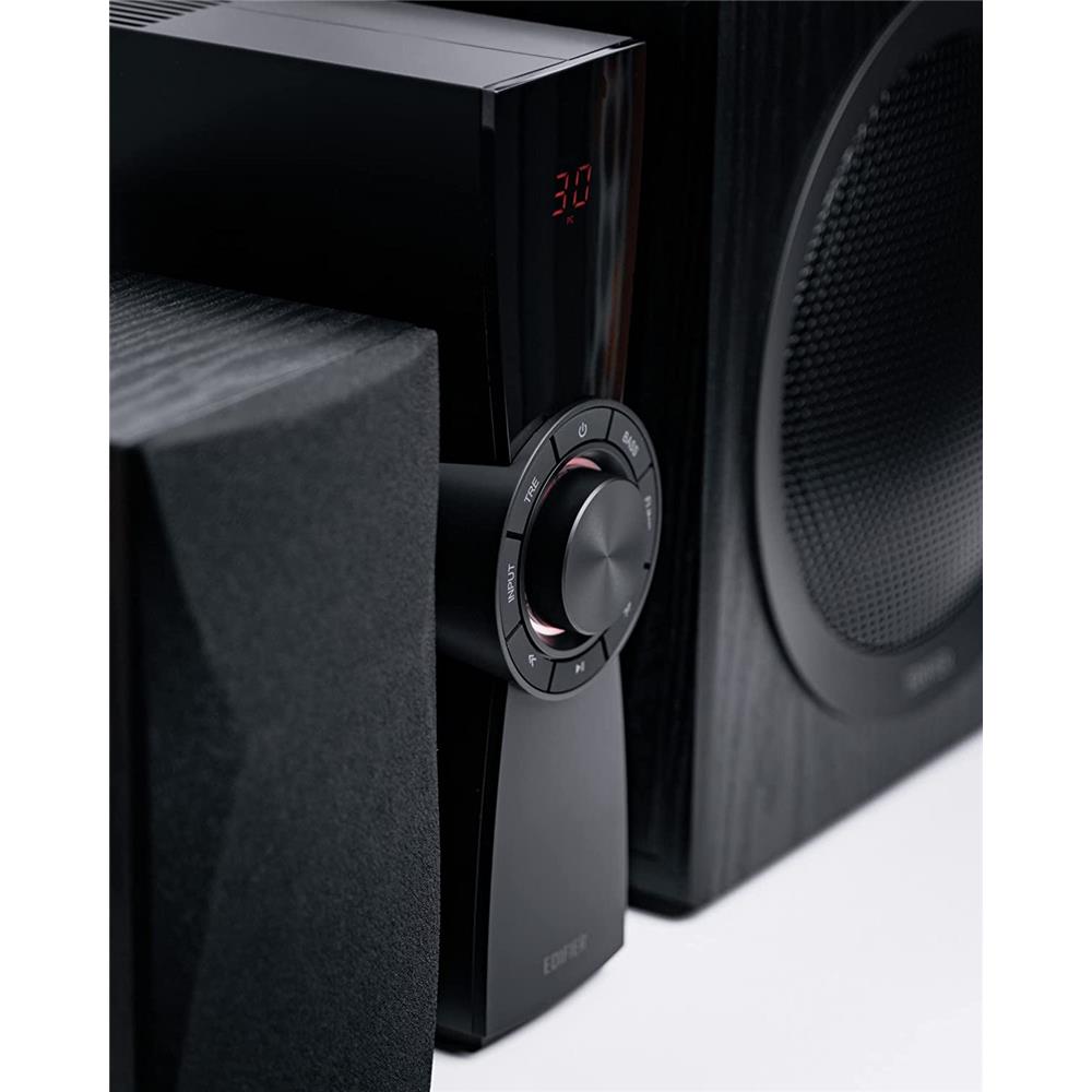 Edifier CX7 Aktives 2.1 Home-Entertainment-System mit Bluetooth V5.0, Schwarz