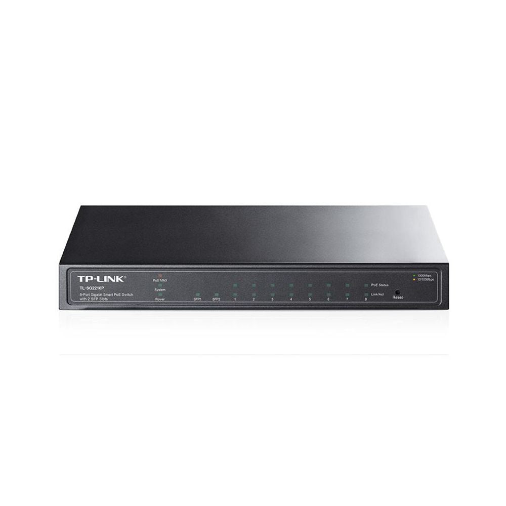 TP-Link TL-SG2210P 8-Port-Gigabit-Smart-PoE-Switch mit 2 SFP-Slots