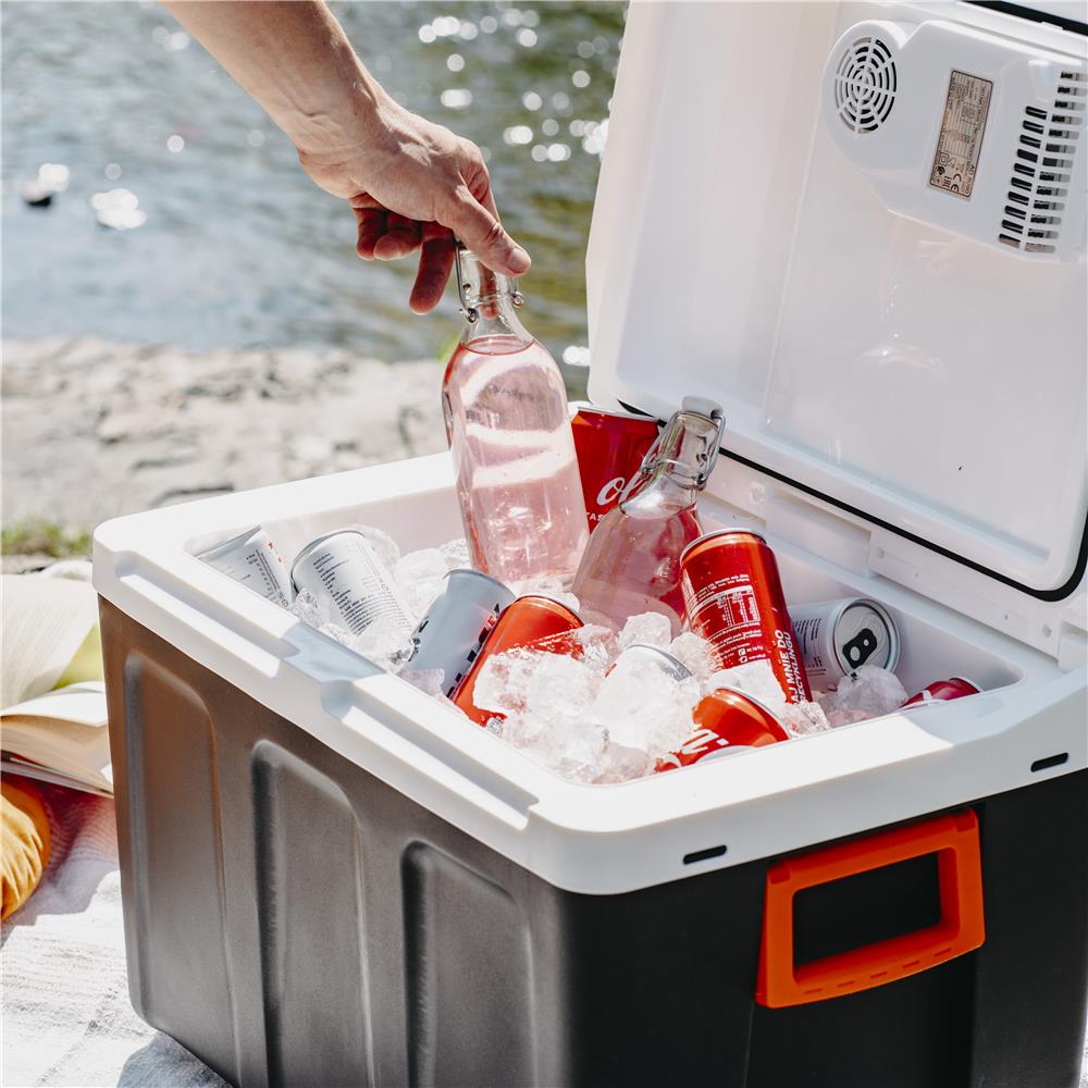 Adler AD 8090 Tragbare Kühlbox 40L grau/weiß – Kühl- & Heizfunktion für unterwegs