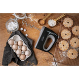 Camry CR 4220b Handmixer mit Knethaken und Quirlen, 750 W, schwarz