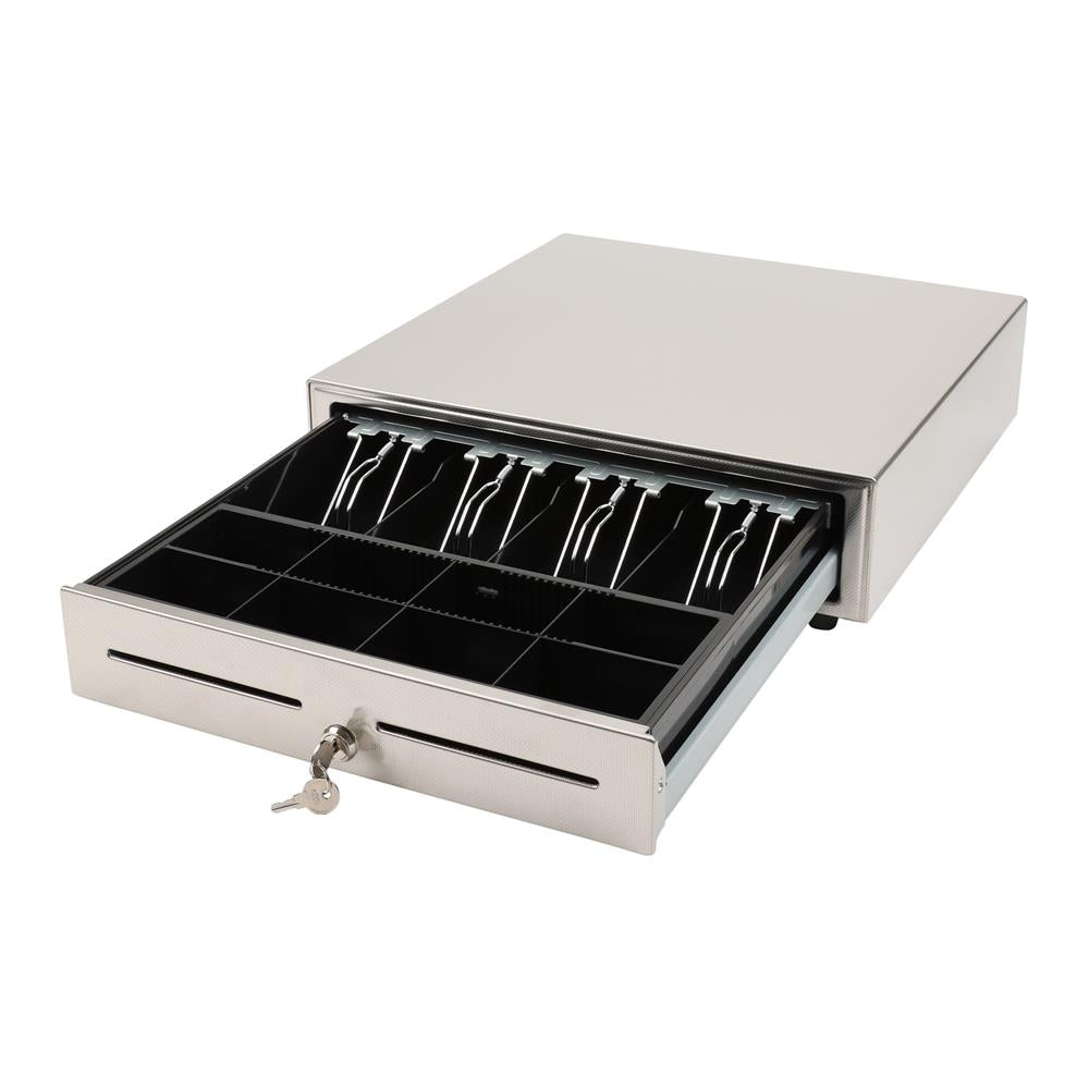 Olympia Kassenlade LD 410AT Metall Geldlade Münzfächer Scheinfächer schwarz