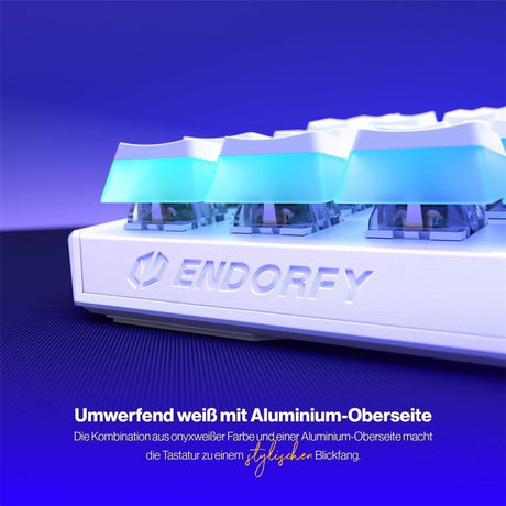ENDORFY Thock TKL Pudding Onyx White, ARGB, Gaming Tastatur, weiß
