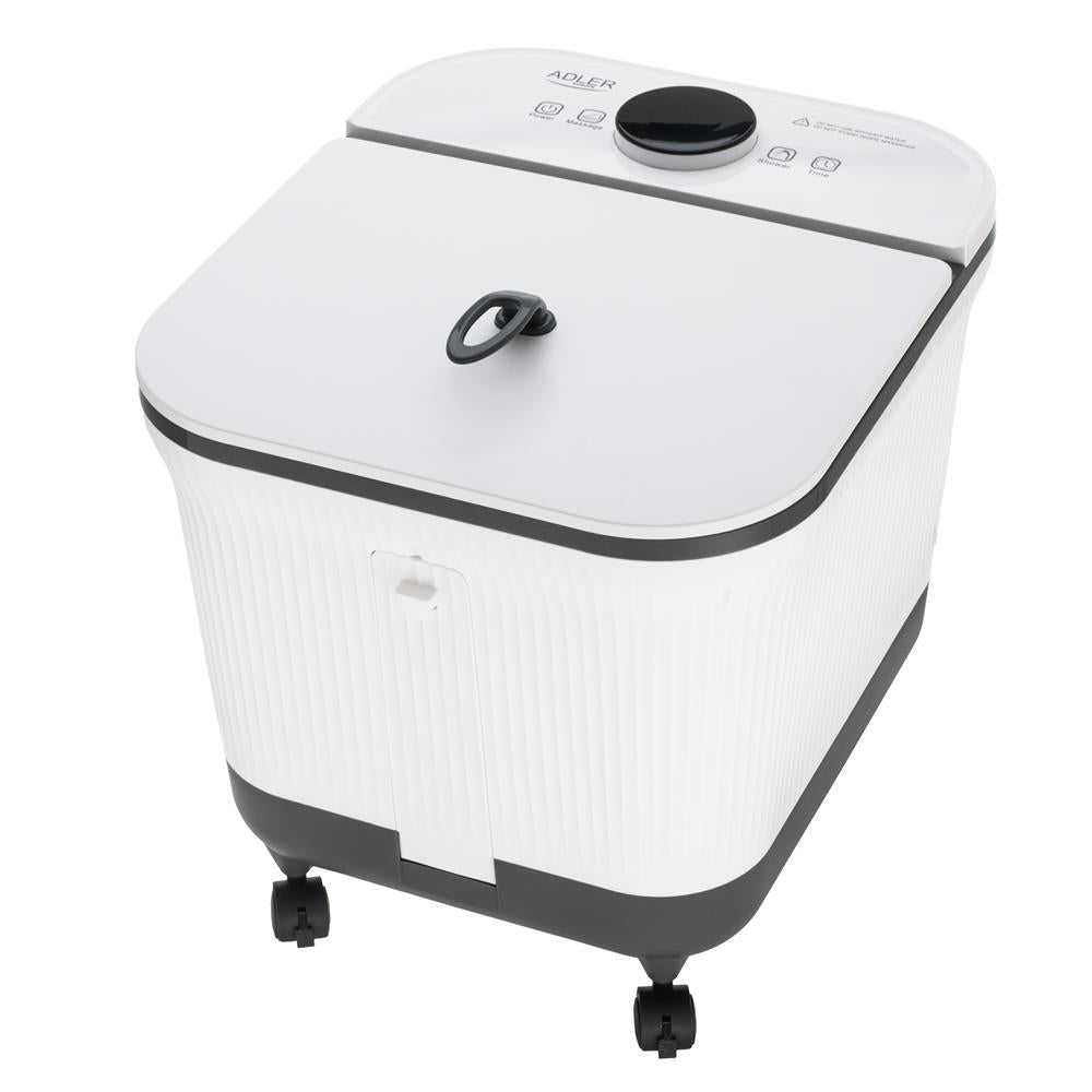 Adler AD 2184 – Deluxe Fußsprudelbad Massierer Salzbehälter Tragegriff Rollen zum einfachen Transport