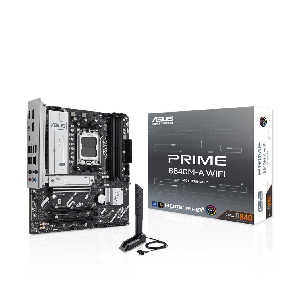ASUS PRIME B840M-A WIFI Mainboard AM5 mATX DDR5 PCIe 4.0 WiFi 6E