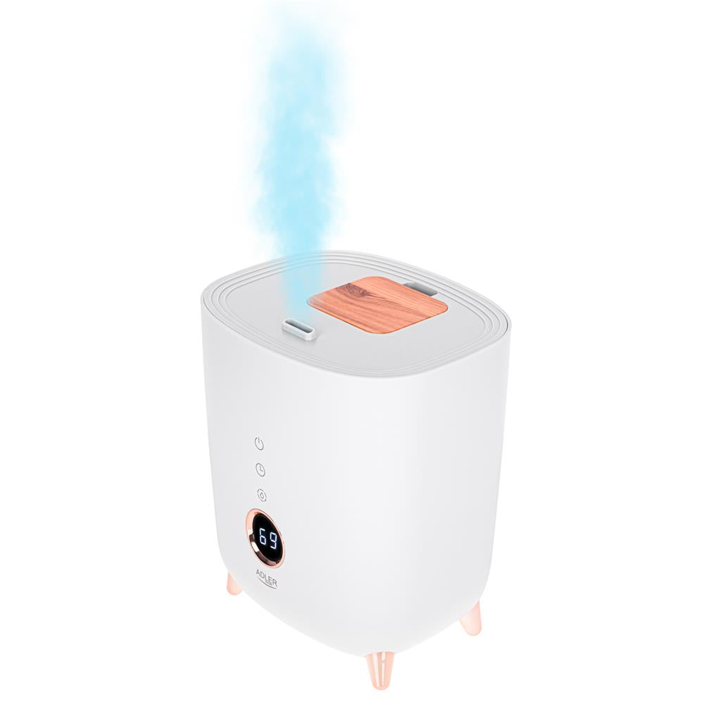 Adler AD 7972 Ultraschall Luftbefeuchter elektrisch Humidifier ultra leise weiß