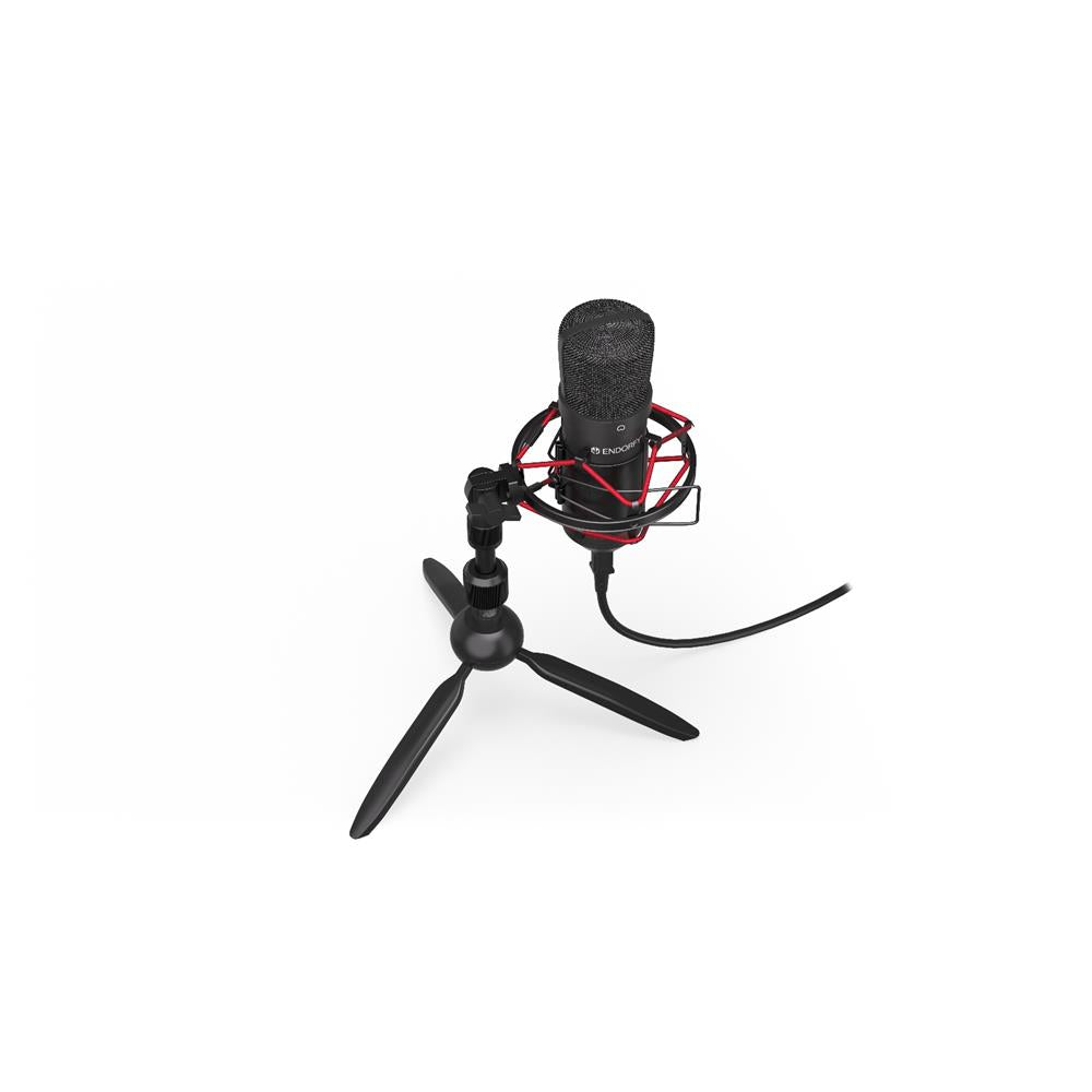 ENDORFY Solum T USB Mikrofon Schwarz mit Anti Shock Montage und Stativ