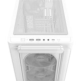 ASUS A23 PLUS TG ARGB White microATX PC Gehäuse mit 4 ARGB Lüftern und Glasfront