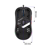 ENDORFY LIX, Ultraleichte Gaming-Maus (59 g), 8000 DPI, Schwarz | EY6A002