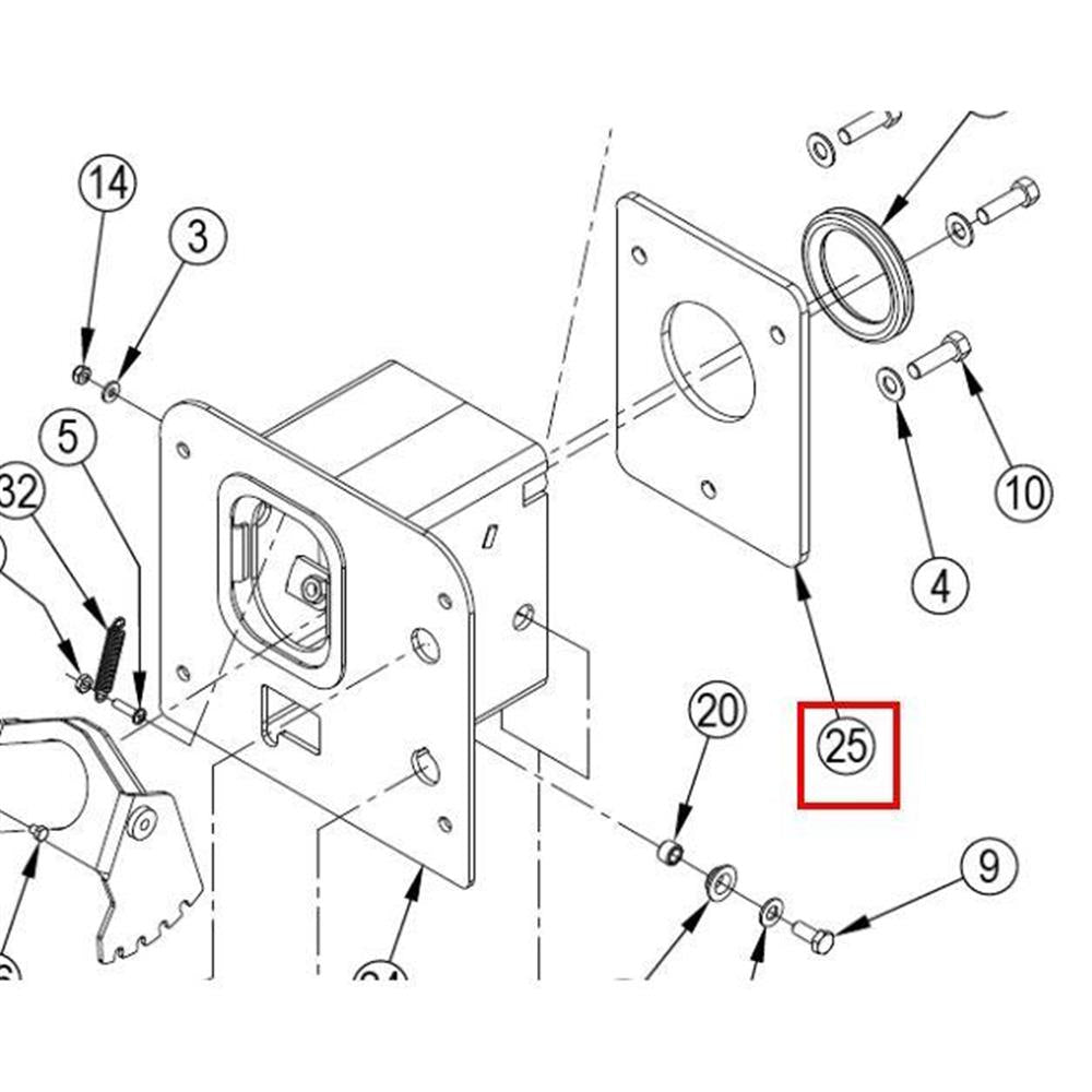 Nilfisk Original 56511604 Bracket Steering Cover Rear Hintere Abdeckung