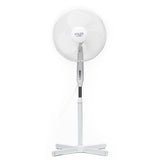 Adler AD 7305 Standventilator Weiß 40 cm Durchmesser Ventilator Standfuß höhenverstellbar