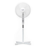 Adler AD 7305 Standventilator Weiß 40 cm Durchmesser Ventilator Standfuß höhenverstellbar