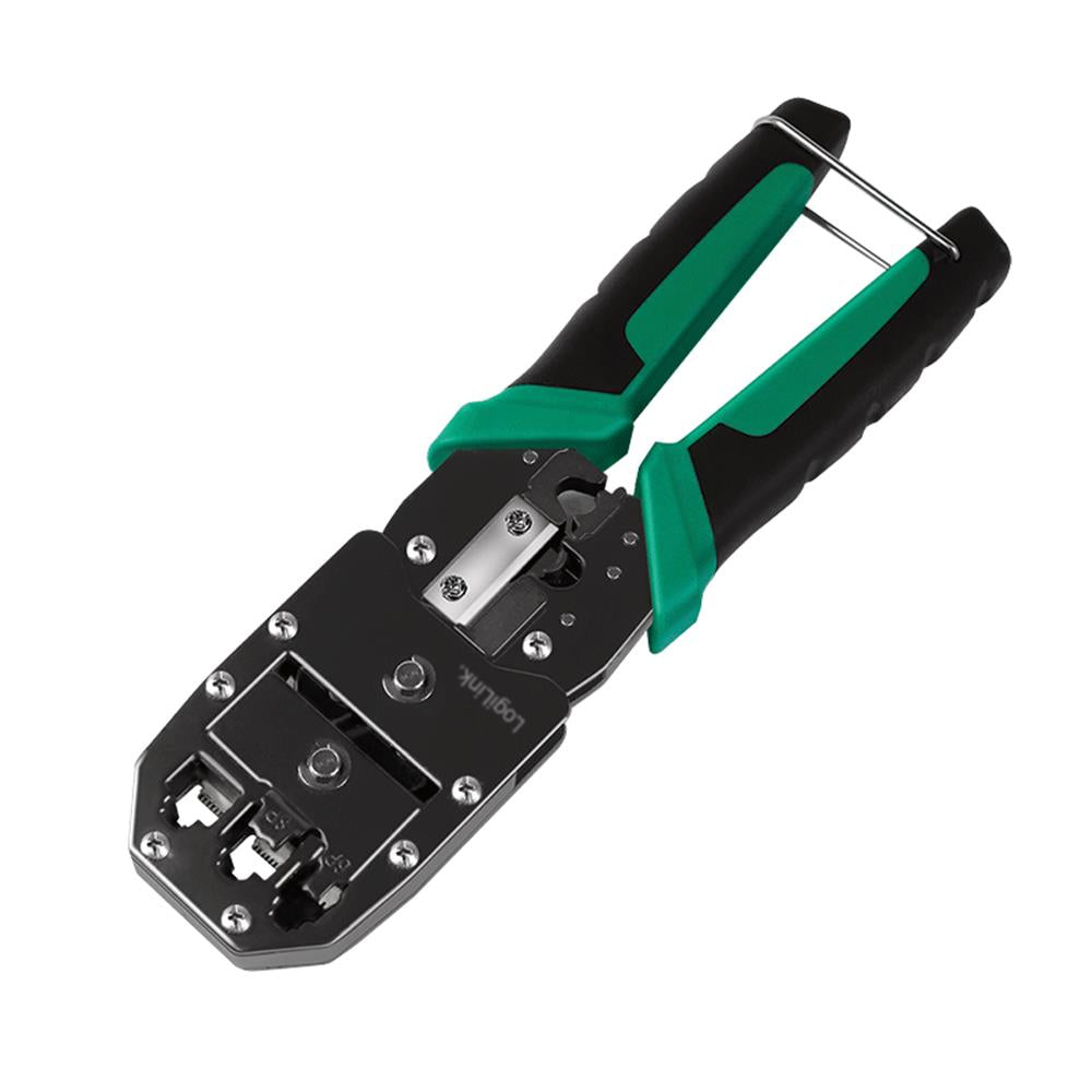 LogiLink 6-in-1 Multifunktions-Crimpzange für Telefon- & Netzwerkkabel RJ11/RJ12/RJ45