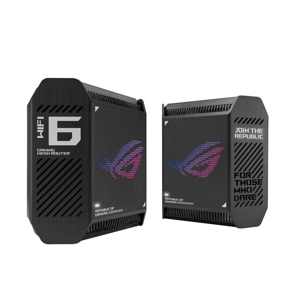 ASUS ROG Rapture GT6 AX10000 2er Set Tri-Band Gaming Mesh WiFi 6 bis zu 538qm Abdeckung schwarz