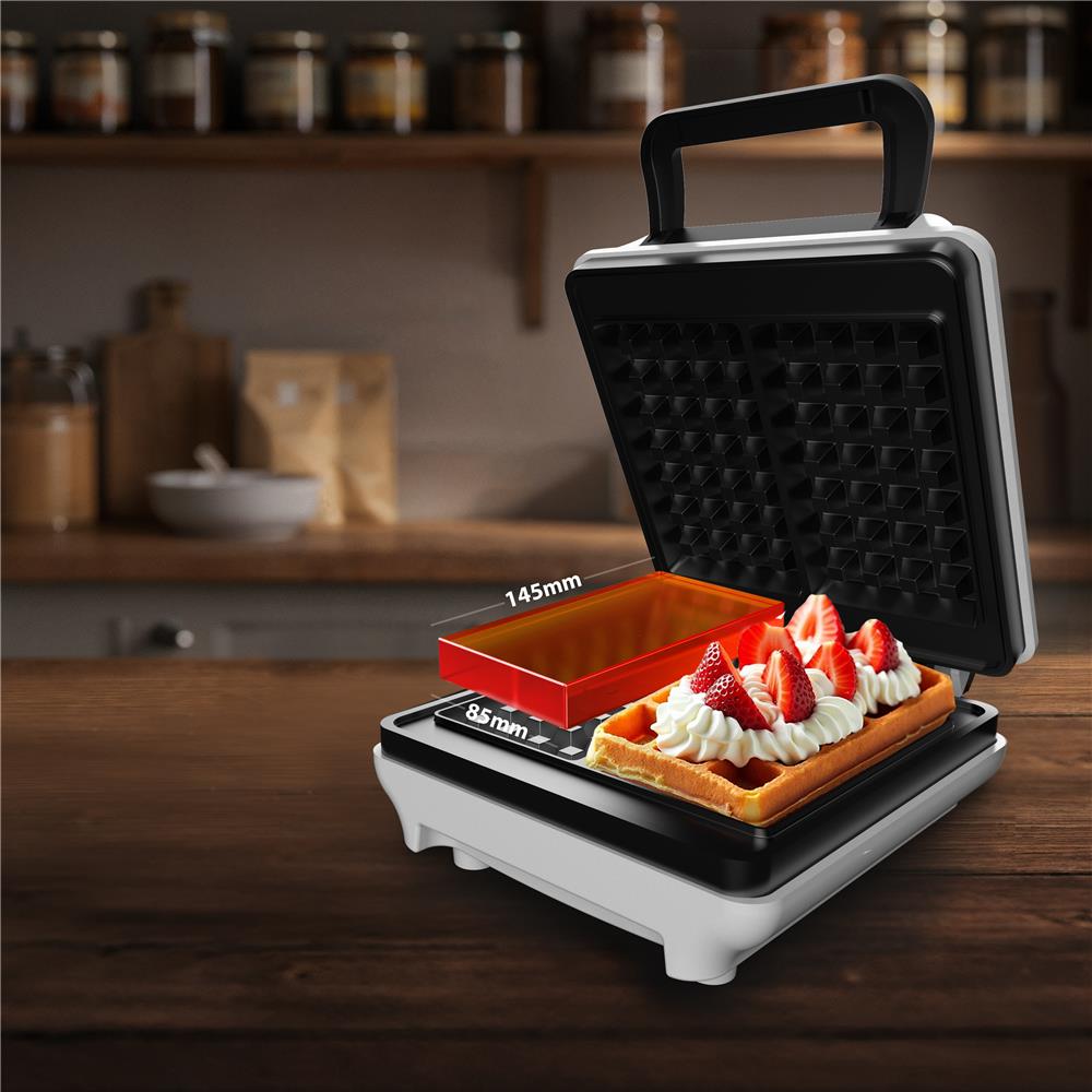 Mesko MS 3091 Waffeleisen – Weiß, 1800 W, Antihaftbeschichtung