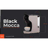 Camry CR 4414bm Multi-Kapsel-Espressomaschine, 19 bar Kaffeemaschine für Kapseln, Pads und gemahlenen Kaffee, kompakt fürs Büro und Zuhause, Mocca/Schwarz