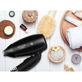 Adler AD 2251 Reisehaartrockner Schwarz 1400 Watt klappbar Haartrockner Haare trocknen