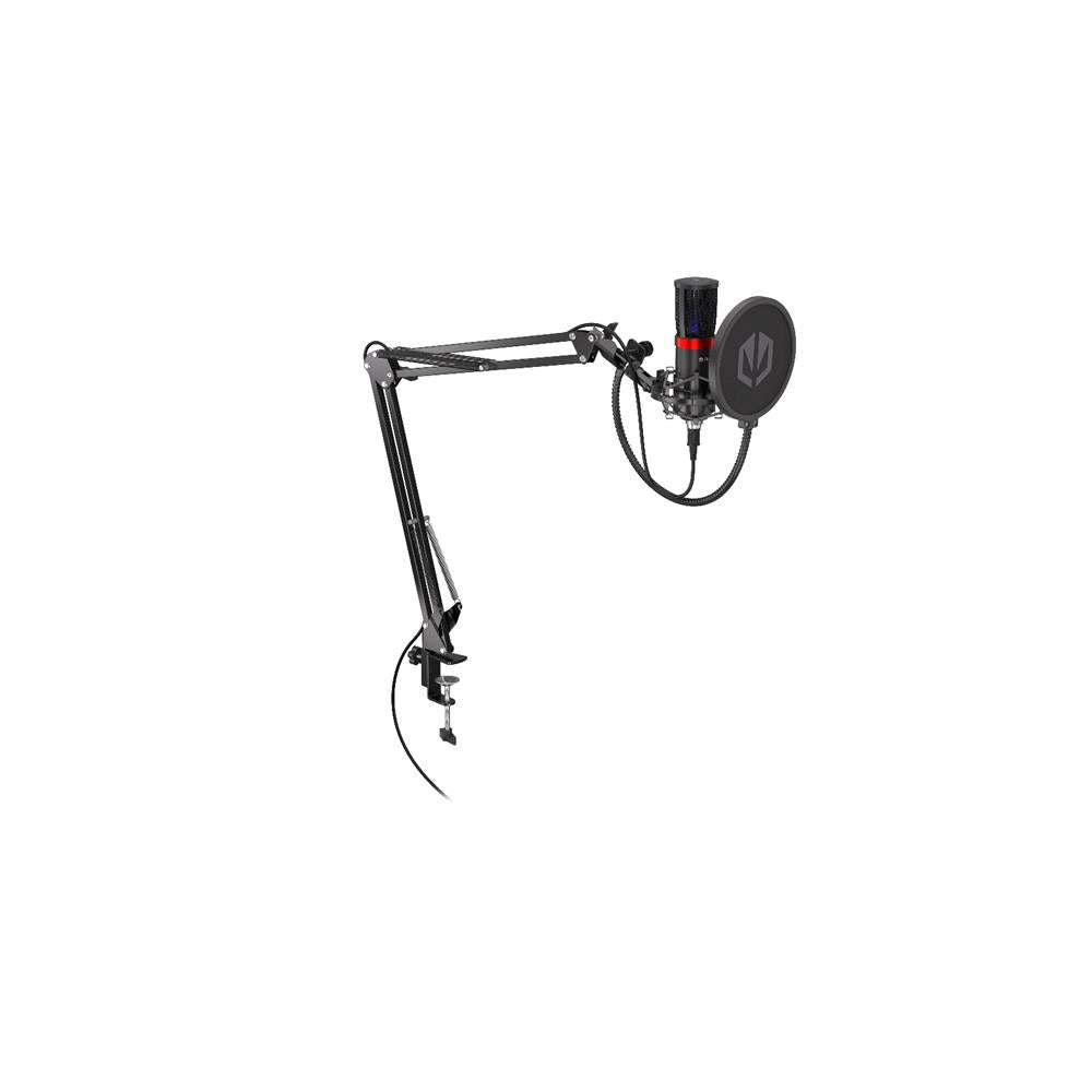 ENDORFY Solum Streaming USB Mikrofon Schwarz mit Anti Shock Montage