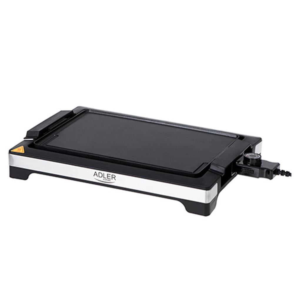 Adler AD 6613 Elektrogrill in Schwarz, 3000 Watt, Heizplatte mit Antihaftbeschichtung – okluge.de
